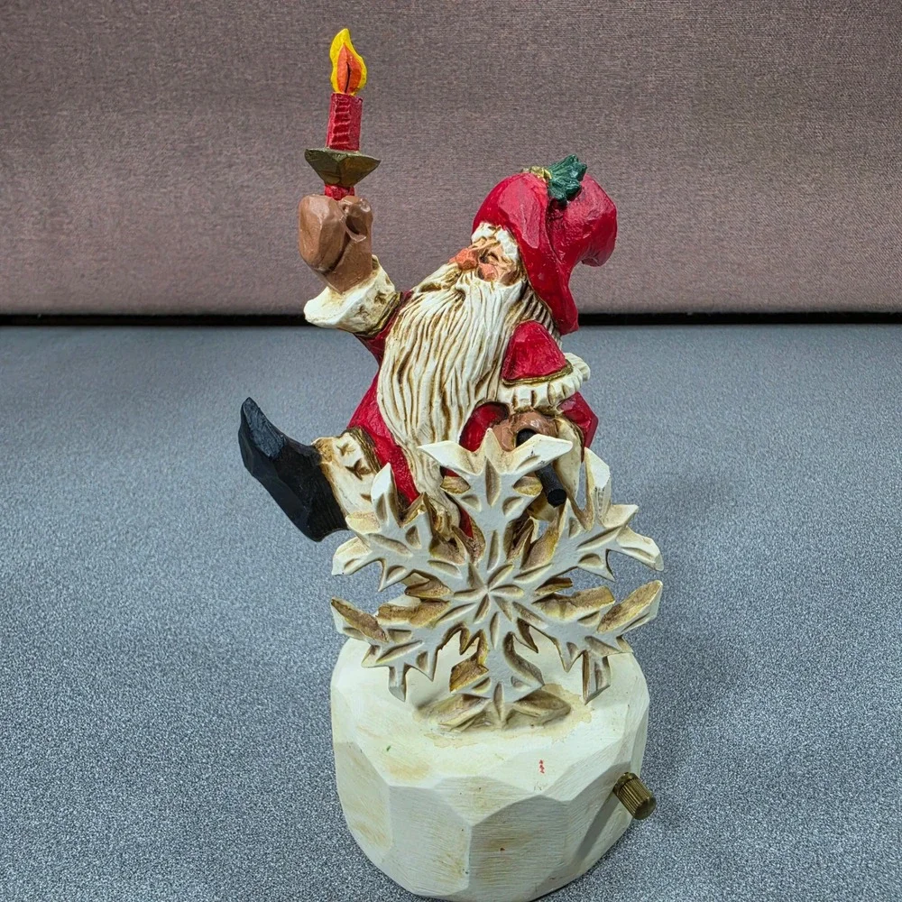 David Fryman Santa Musical Figurine Excellent 1994 Snowflake DF1081